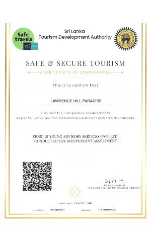Safe and Secure certified hotel